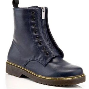 Henry Ferrera Saranti women's blue combat boot 8